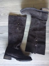 Stivali camoscio marrone - stivali,