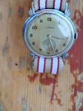 Raro orologio LANCO  vintage Anni 40/50. Sub secondi. Cal 1022? Raro .