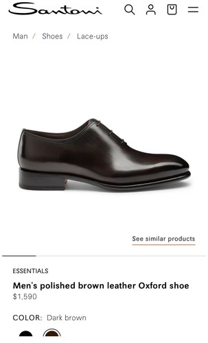 Oxford santoni marrone scuro - santoni,
