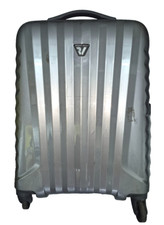 TROLLEY VALIGIA RONCATO BLU RIGIDO FLIGHT BAGAGLIO DA CABINA  MANICO ROTTO