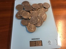 LOTTO 31 MONETE FRANCESI 5 FRANCHI GRAMMI 312