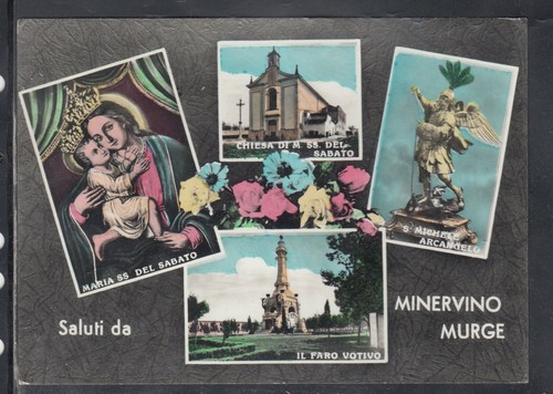 Cartolina saluti minervino - saluti,