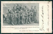 Napoli Pompei Valle di Saluto da Ospizio Educativo cartolina MX1416