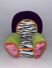 Sedia comoda peluche vintage