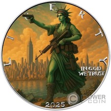 ARMED LIBERTY 1 Oz Moneta Argento 1$ USA 2025