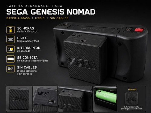 Batery pack sega genesis - pack,