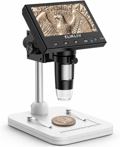 Microscopio lcd monete con - a,