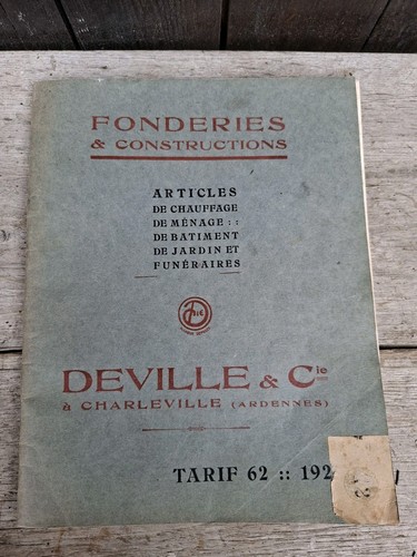 Catalogue ancien fonderie - catalogue,