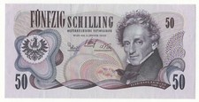 AUSTRIA  50 SCHILLING  1970