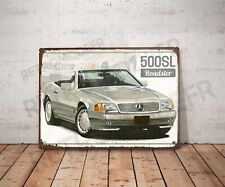 Plaque métal vintage mercedes