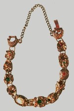 Bracciale slider 12 charms vittoriano Goldette non firmato vintage