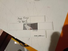 3 ADESIVI PINK FLOYD THE WALL ORIGINALI EMI ITALIANA CON VELINA