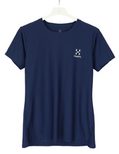 HAGLOFS Trekk Tech Tee T-Shirt Donna SMALL Manica Corta Collo Giro