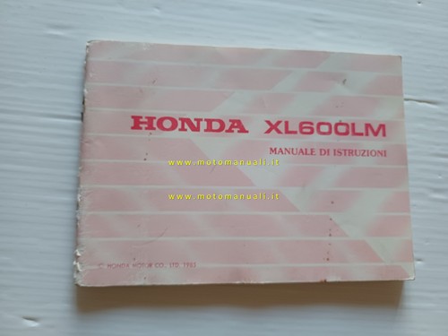 Honda 600 1985 manuale - lm,