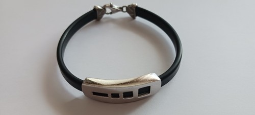 Braccialetto argento e - in,