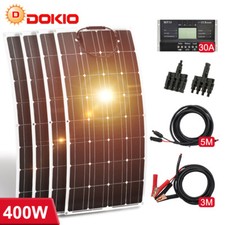 Dokio 400W Semi-flessibile Monocristallino Kit Pannello Solare Per Home/RV/Barca