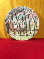 piatto da muro in ceramica artistica decorato a mano pezzo unico