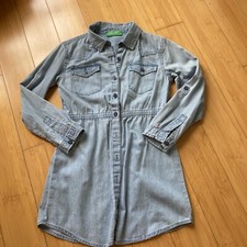 abito jeans benetton bimba 6/7 anni