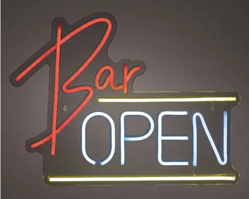 Insegna neon led - neon, "bar