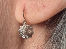 Orecchini antichi  del 1929 in oro rosa a monachella 