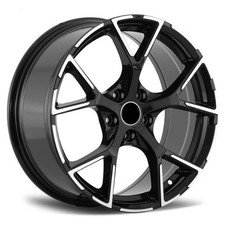 SET N.4 CERCHI IN LEGA 18" REPLICA 6131 BLACK POLISHED PER AUDI A5