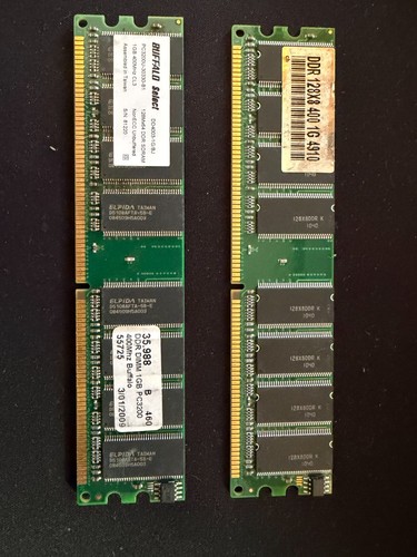 Lotto 2x1gb 400mhz - lotto, ddr