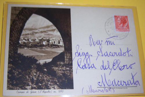 Cartolina antica campo - campo, di