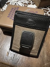 FOSSIL Porta Carte di Credito Uomo FOSSIL Pelle Khaki