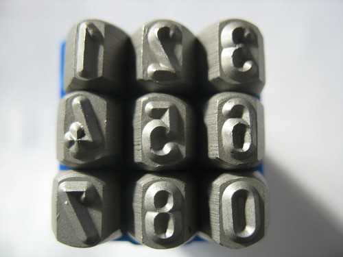 Punzoni acciaio numeri - acciaio,