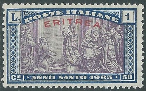 1925 eritrea anno santo - 1, lira