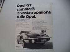 advertising Pubblicità 1969 OPEL GT