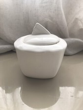 ZUCCHERIERA IN CERAMICA BIANCA