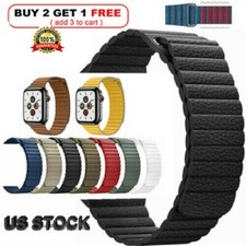 40 38 42 44mm Magnetic Leather