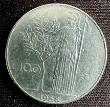 1956 Vintage L 100 Italian Coin L.100 Lira Lire Republica Italiana