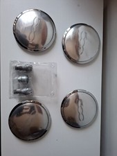 4 Borchie Coprimozzo Fiat 500 Da 2007 Cerchi in Lega 4 Bulloni Antifurto. USATI 