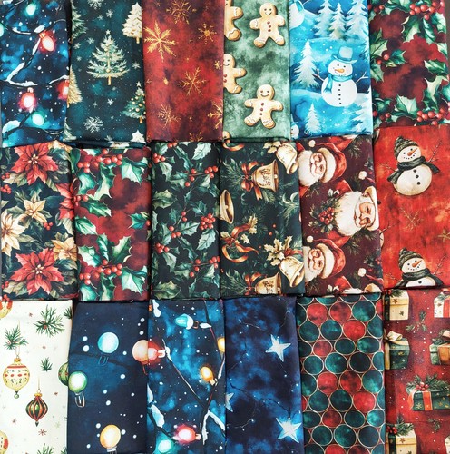 Tessuto patchwork natalizio - natalizio, 16