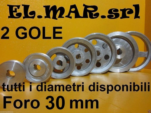 Puleggia foro 2 gole - puleggia, 30