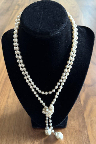 Collana vintage finta perle