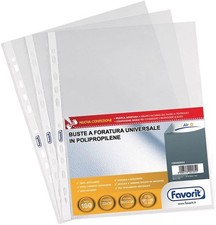 Buste Trasparenti A4, 100 Pz Finitura Buccia D'Arancia, Formato Interno 22x30 Cm