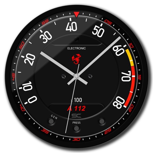 Orologio parete nero 30cm - orologio,