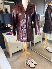 Giacca vera pelle anni 70 M