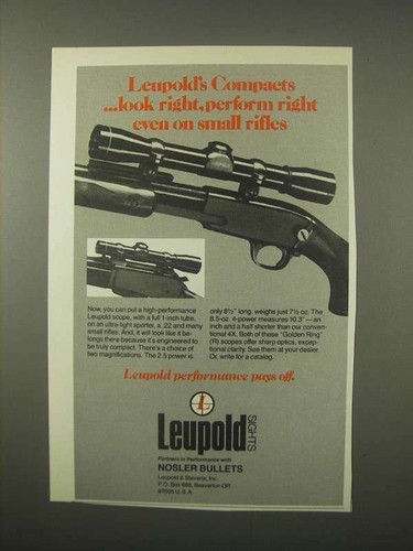 Pubblicità leupold scopes - pubblicità,