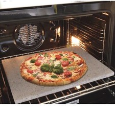 Pietra lavica refrattaria dell'Etna teglia da forno pizza pane 35x30x2 piastra .