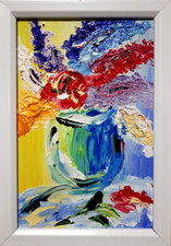 Bellissimi fiori in vaso sul