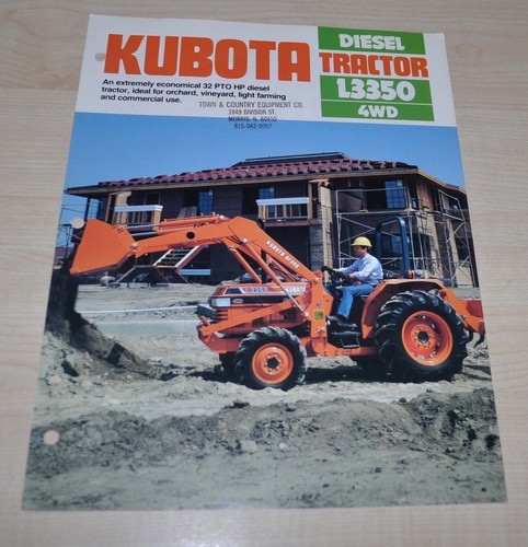 Brochure giapponese trattore