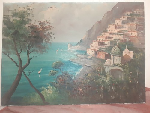 Quadro paesaggio dipinto - dipinto, olio