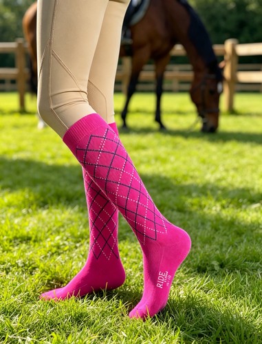 Calze equitazione argyle - argyle, per