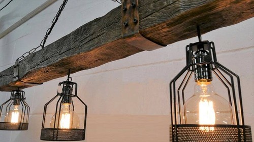 Lampadario fascio rustico a - a,
