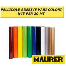 PLASTICA ADESIVA MAURER VARI COLORI H 45 CM PER 20 MT IN ROTOLI