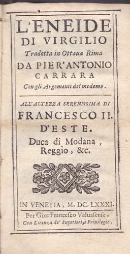 Eneide virgilio tradotta - di,